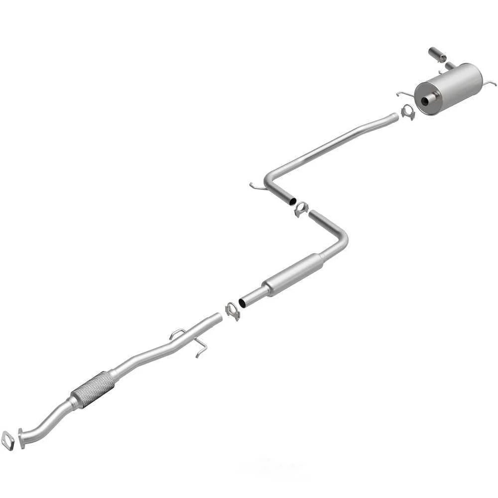 BRExhaust BRExhaust Direct-Fit Exhaust System Replacement Kit 106-0581 - Side View