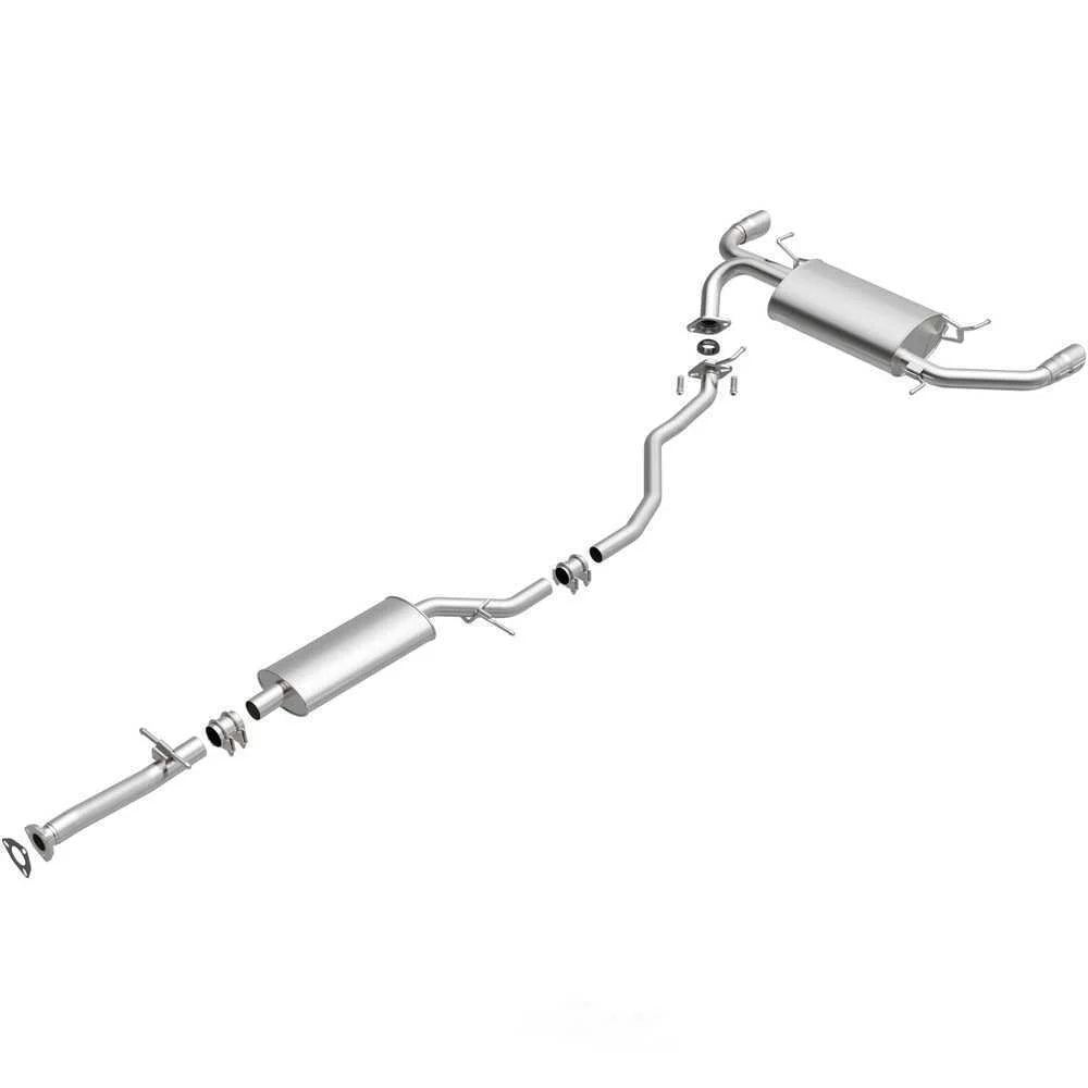 BRExhaust BRExhaust Direct-Fit Exhaust System Replacement Kit 106-0592 - Side View