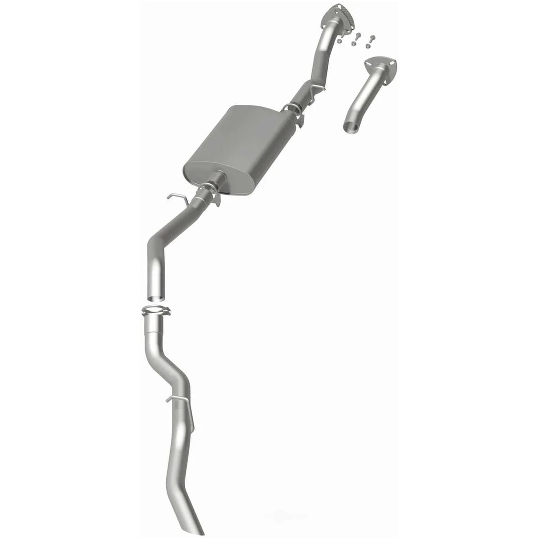BRExhaust BRExhaust Direct-Fit Exhaust System Replacement Kit 106-0688 - Side View