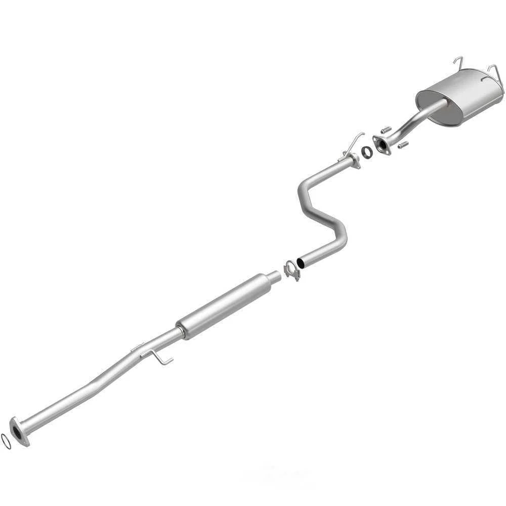 BRExhaust BRExhaust Direct-Fit Exhaust System Replacement Kit 106-0695 - Side View