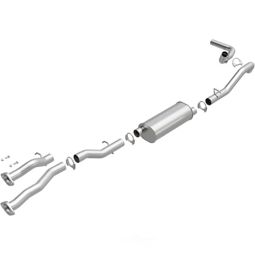 BRExhaust BRExhaust Direct-Fit Exhaust System Replacement Kit 106-0710 - Side View