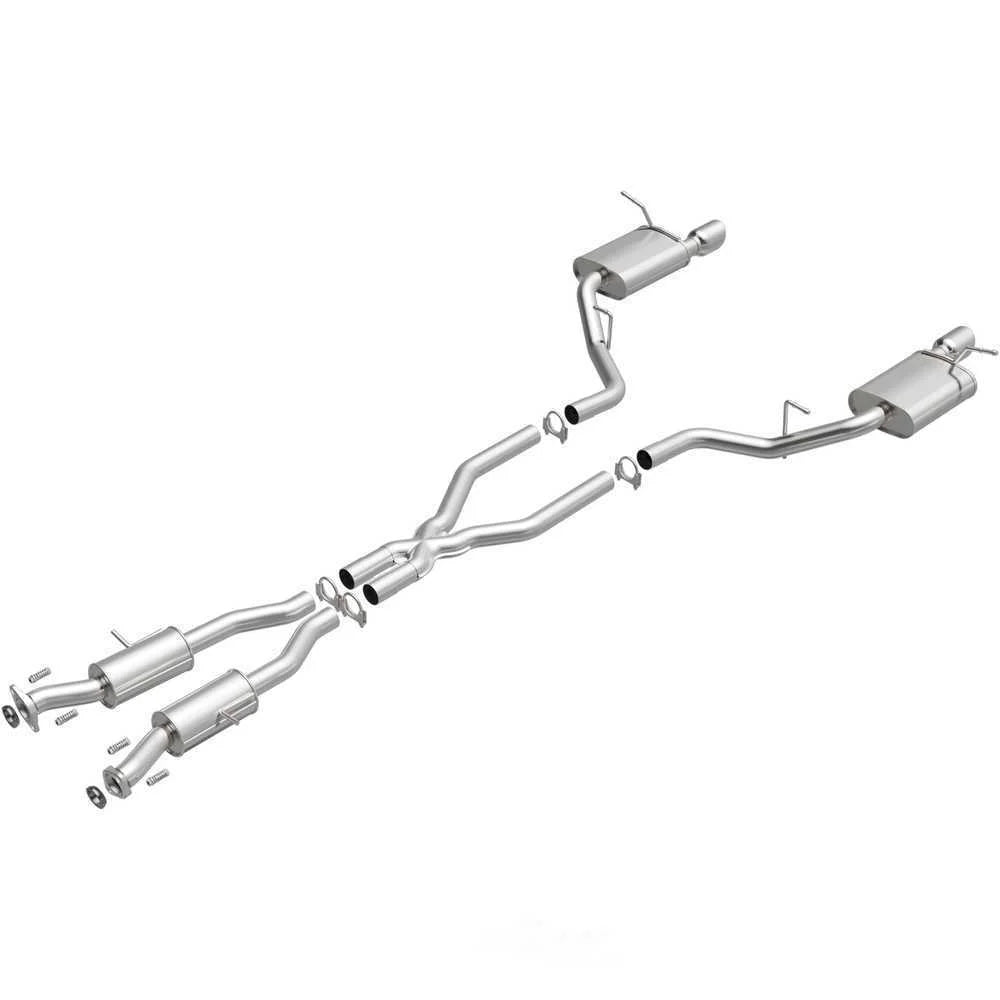 BRExhaust BRExhaust Direct-Fit Exhaust System Replacement Kit 106-0768 - Side View