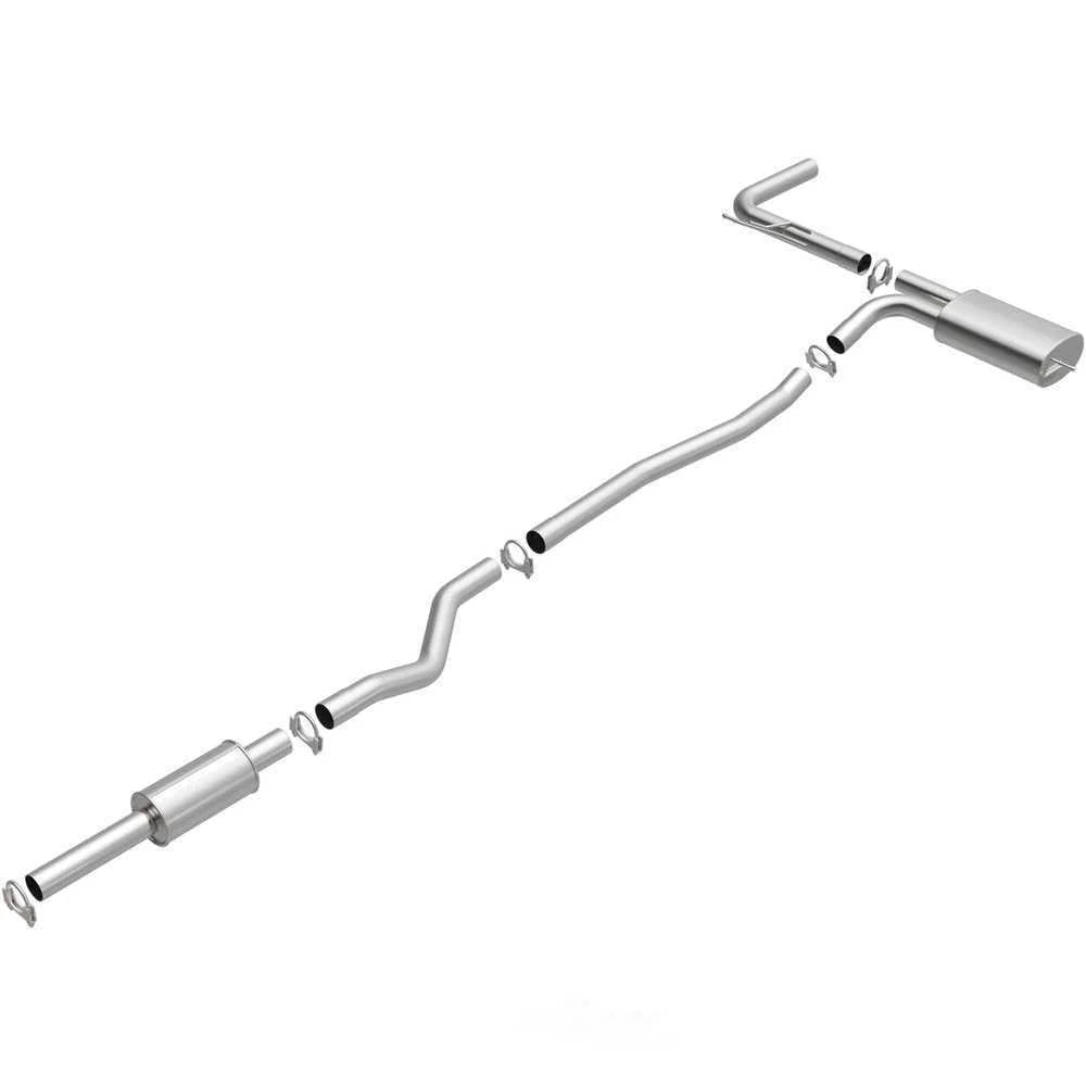 BRExhaust BRExhaust Direct-Fit Exhaust System Replacement Kit 106-0789 - Side View