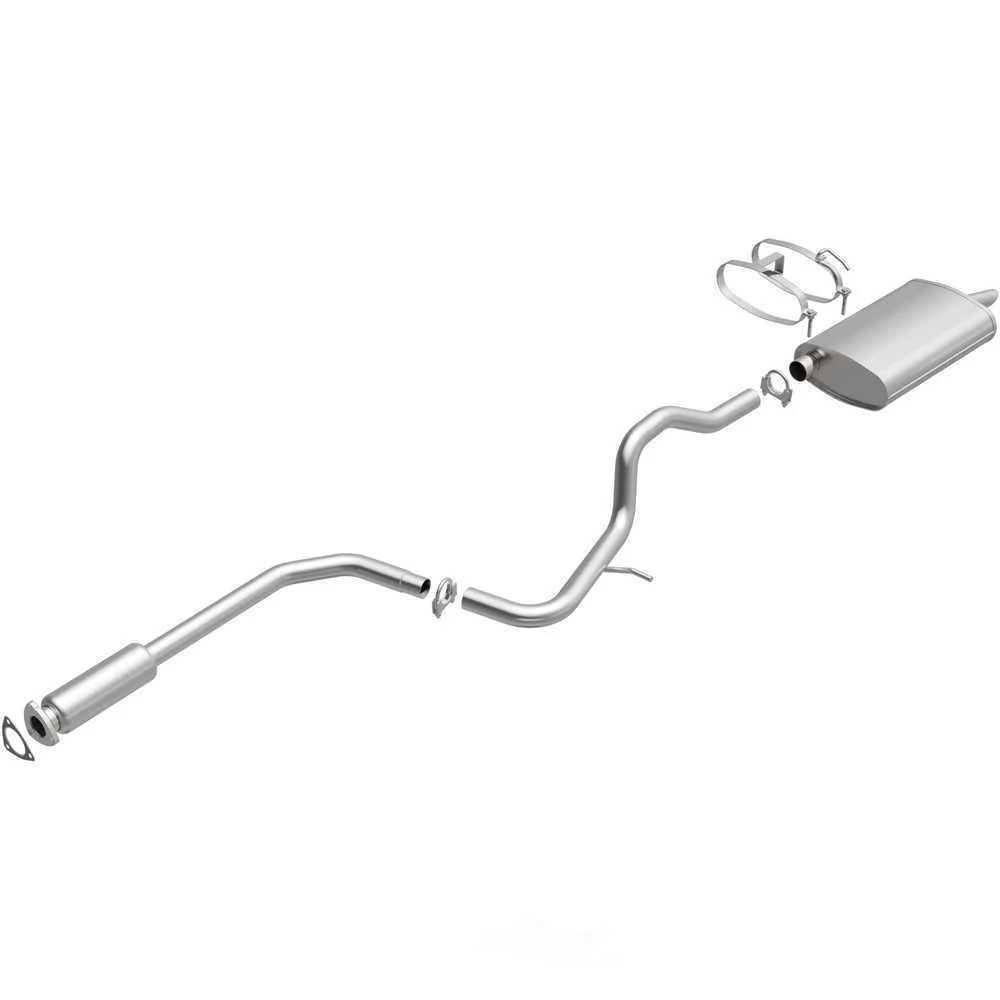 BRExhaust Direct-Fit Exhaust System Replacement Kit 106-0031 - Side View
