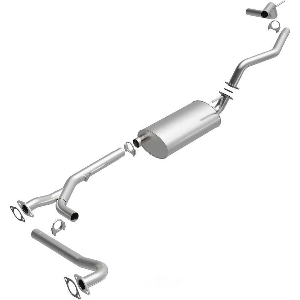 BRExhaust Direct-Fit Exhaust System Replacement Kit 106-0064 - Side View