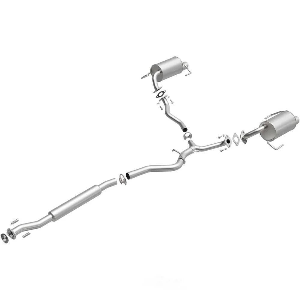 BRExhaust Direct-Fit Exhaust System Replacement Kit 106-0069 - Side View
