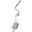Load image into Gallery viewer, BRExhaust Direct-Fit Exhaust System Replacement Kit 106-0084 - Side View