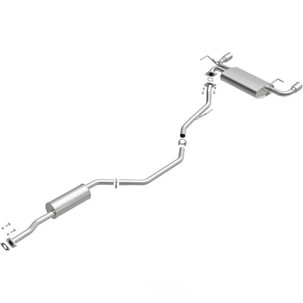 BRExhaust Direct-Fit Exhaust System Replacement Kit 106-0098 - Side View