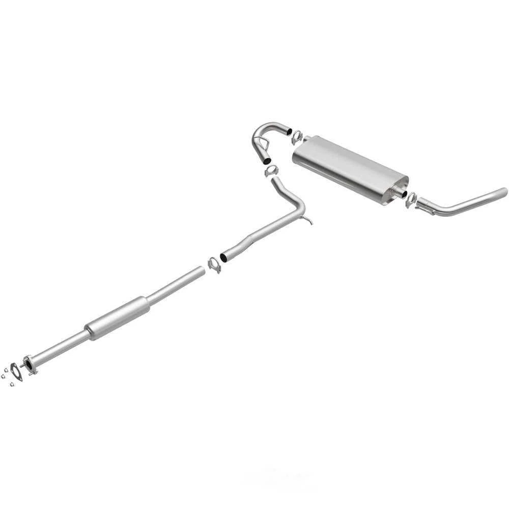 BRExhaust Direct-Fit Exhaust System Replacement Kit 106-0100 - Side View