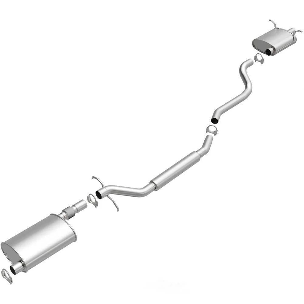 BRExhaust Direct-Fit Exhaust System Replacement Kit 106-0105 - Side View