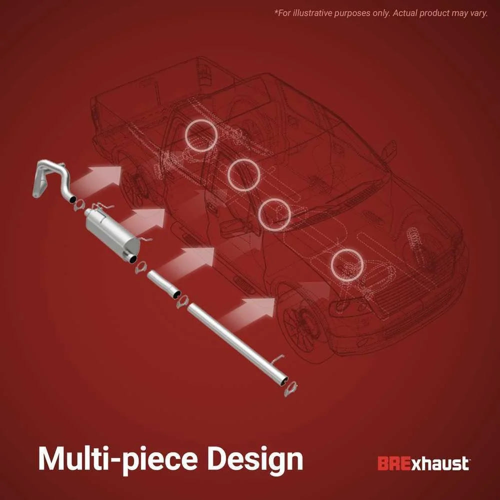 BRExhaust Direct-Fit Exhaust System Replacement Kit 106-0612 - Installation View