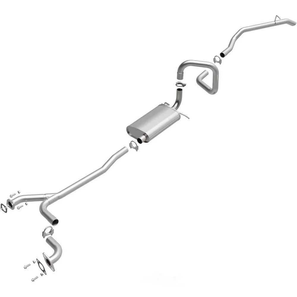 BRExhaust Direct-Fit Exhaust System Replacement Kit 106-0637 - Side View