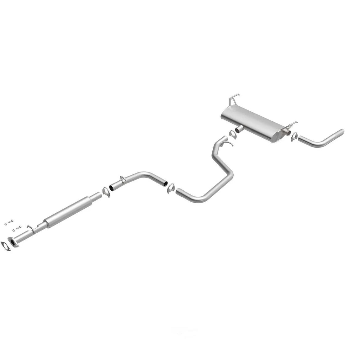 BRExhaust Direct-Fit Exhaust System Replacement Kit 106-0633 - Side View