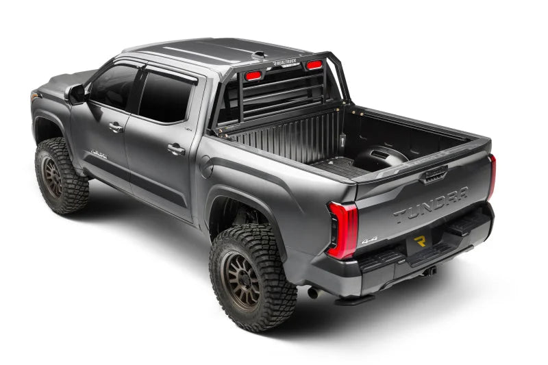 BackRack 08-24 Chevrolet Silverado / 04-24 Ford F-150 SRL Rack Lighted Shortended Frame ONLY Req. HW - Installation View