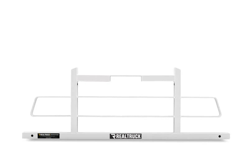 BackRack 17-23 Ford F-250/350 SD / 99-16 F-450/550 SD Original Rack Frame ONLY (Req. HW) - White - Installation View