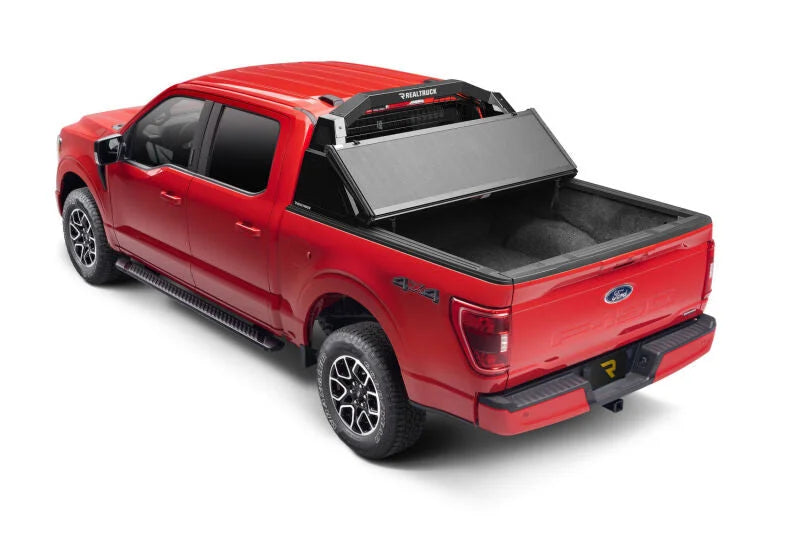 BackRack 2019-2022 Chevrolet Silverado 1500 14-Gauge Steel Trace Rack w/ Hardware Kit - Black - Back View