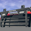 Load image into Gallery viewer, BackRack 99-24 Ford F-250/350/450 SD (17-24 Alum Body) SRL Rack Lighted Shortened Frame ONLY Req. HW - Side View