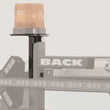 Load image into Gallery viewer, BackRack Light Bracket 6-1/2in Base Drivers Side - Side View