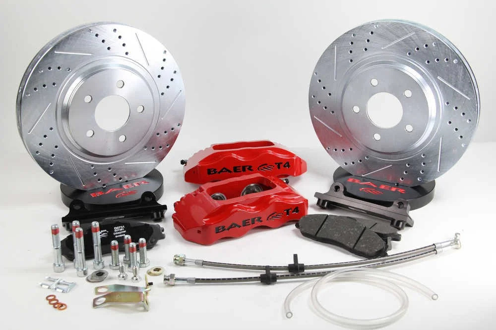 Baer Brake Systems 13" Track4 Front Brake Kit, Comp Yellow, SDZ 4301597CY fits 1960-1986 Chevrolet / GMC - Main Product View