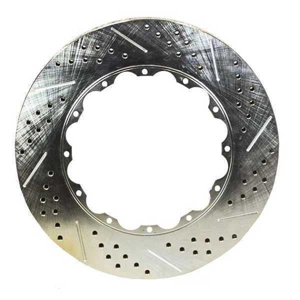 Baer Brake Systems 14.360" x 1.100", 12 x 8.80"BC, 2-Piece, Left, Slot Drilled & Zinc Plated Finish 6919254 - Main Product...