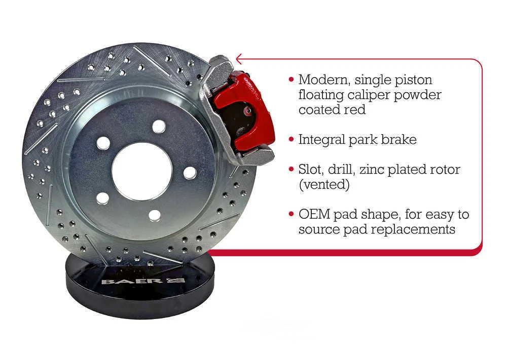 Baer Brake Systems 8.8" C-Clip Rear Ends w/2.5" Axle Standoff , 4 Lug 4262770R fits Ford - Installation View