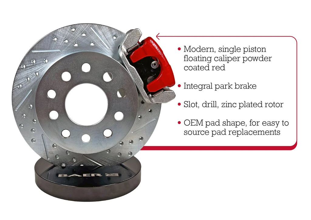 Baer Brake Systems Baer Brakes 10.5" Classic Series Rear Brake Kit 4302517R - Rear View