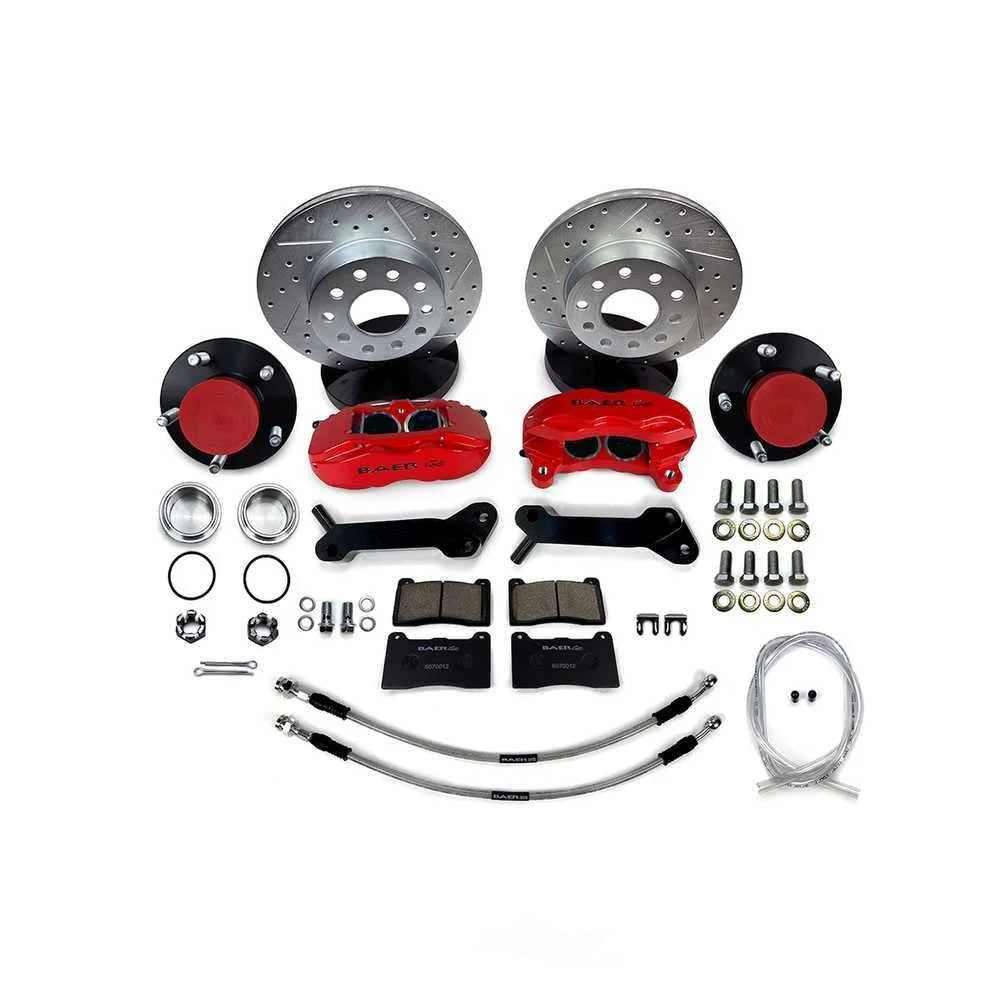 Baer Brake Systems Baer Brakes 11" SS4 Alum Hub, Front Brake Kit, Grabber Blue, SDZ 4261655GB fits 1970 Ford Fairlane / 19...