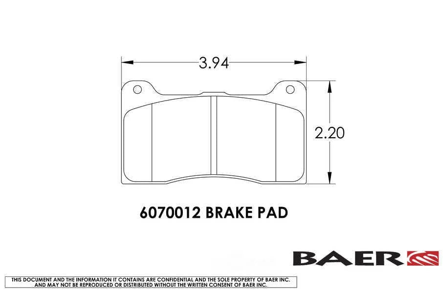 Baer Brake Systems Baer Brakes 11.625" SS4+ Deep Stage Front Brake Kit, Clear, SDZ 4261428FR fits 2015-2023 Ford Mustang - Back Vie...