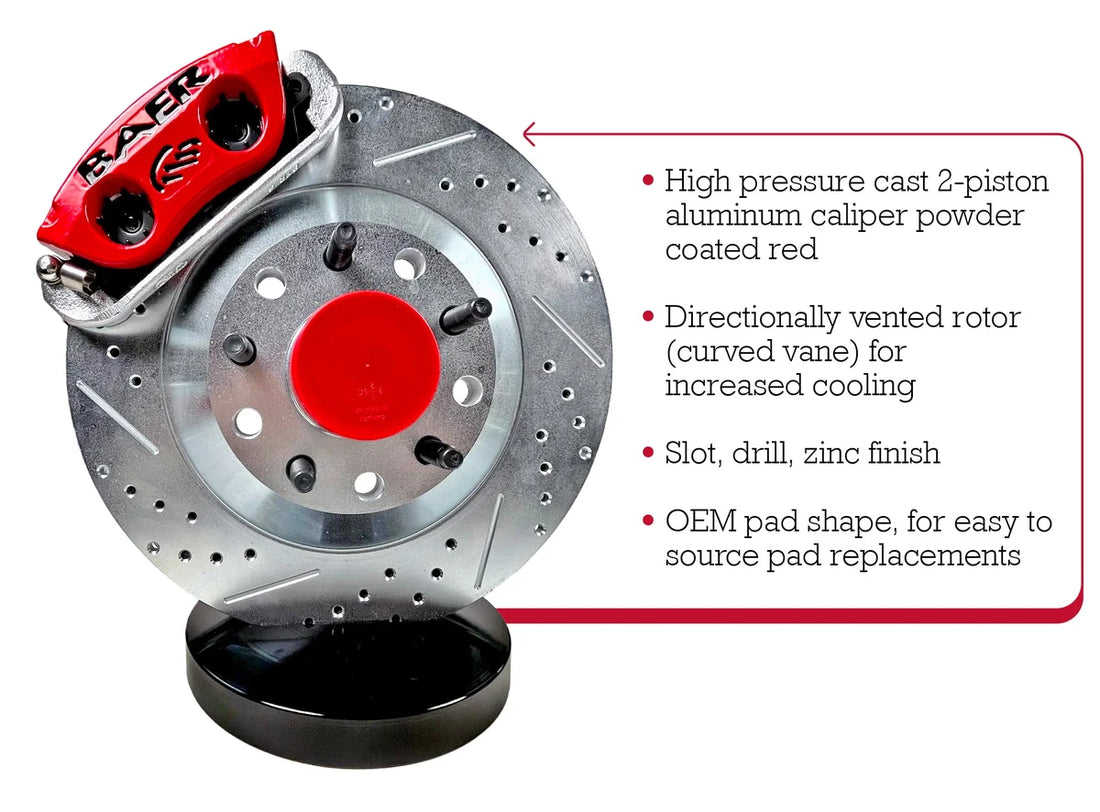 Baer Brake Systems Baer Brakes 13" Classic Series Front Brake Kit 4301551R - Front View