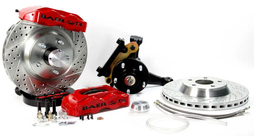 Baer Brake Systems Baer Brakes 13" Track4 Front Brake Kit, Green, SDZ, Std. Studs 4301406MG fits 1978-2003 Buick / Chevrol...