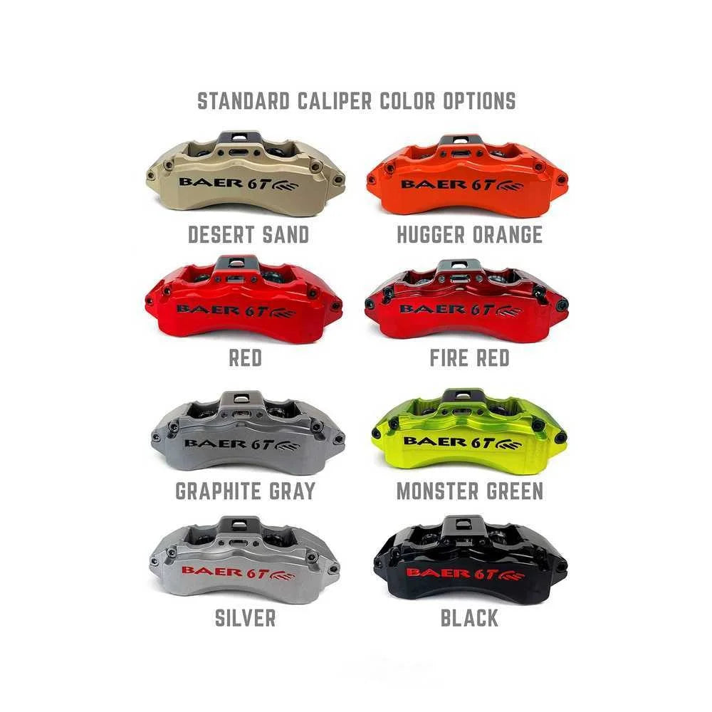 Baer Brake Systems Baer Brakes 13.5" 6T Front Brake Kit, Hugger Orange, 4011001HO-2 fits 2024-2025 Toyota Tacoma - Additio...