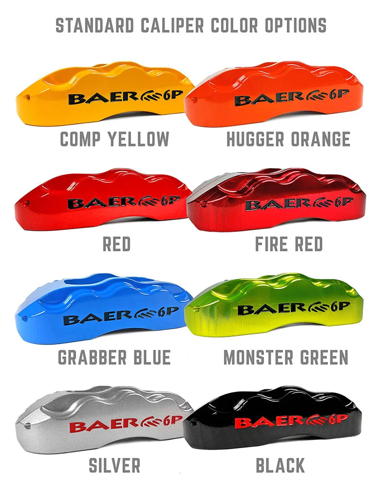 Baer Brake Systems Baer Brakes 14" Extreme+ Front Brake Kit - Red 4301114R - Side View