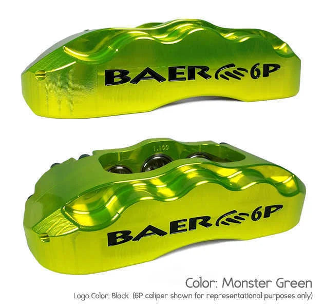 Baer Brake Systems Baer Brakes 14" Pro+ Rear Brake Kit, Monster Green, SDZ 4302249MG - Side View