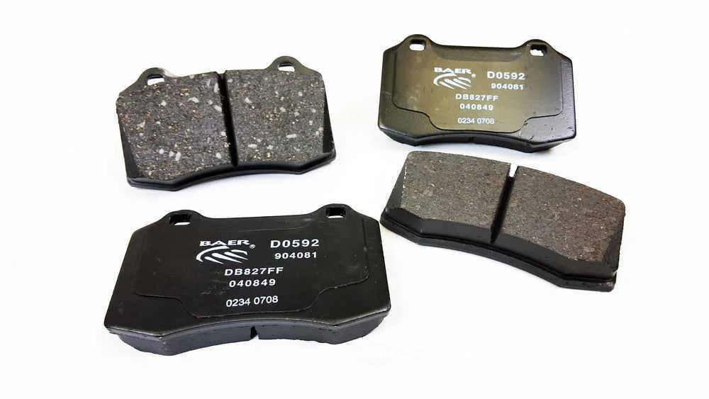 Baer Brake Systems Baer Brakes Claw Brake Pads, Front D0592 fits 1992-2002 Dodge Viper - Side View