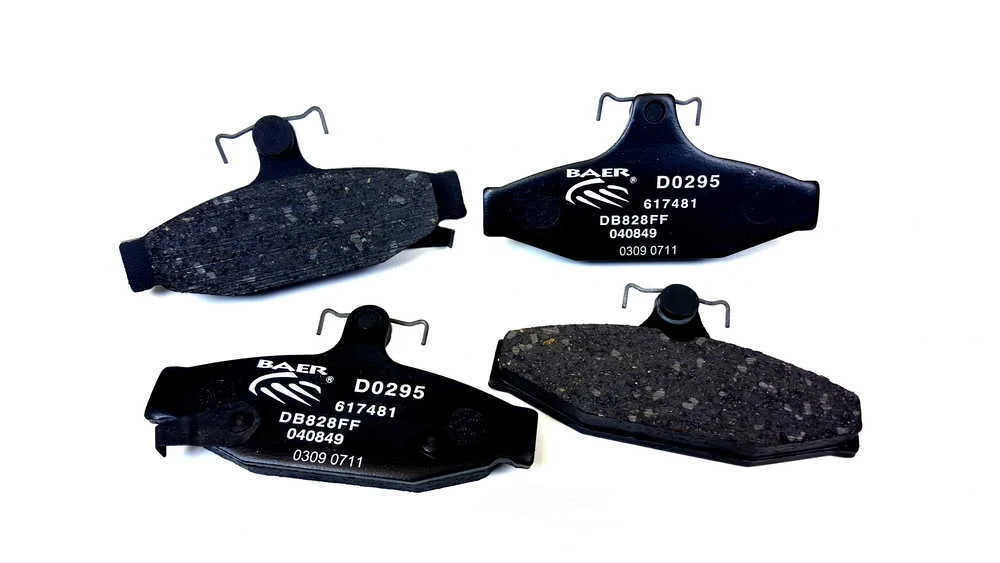 Baer Brake Systems Baer Brakes Claw Brake Pads, Rear D0295 fits 1984-1987 Chevrolet Corvette - Side View