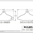 Load image into Gallery viewer, Baer Brake Systems Baer Brakes Claw Brake Pads, Rear D0413 fits 1989 Chevrolet Camaro / 1988 Chevrolet Corvette / 1989 Pon...
