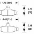 Load image into Gallery viewer, Baer Brake Systems Baer Brakes Replacement Pads Baer Claw SS, Sport &amp; Track Rear Calipers D0413R - Side View