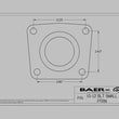 Load image into Gallery viewer, Baer Brake Systems Bolt Small Car Rear Ends w/Non-Staggered Rear Shocks 4302134 fits Gm - Side View