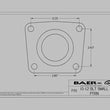 Load image into Gallery viewer, Baer Brake Systems Bolt Small Car Rear Ends w/Non-Staggered Rear Shocks 4302134 fits Gm - Side View