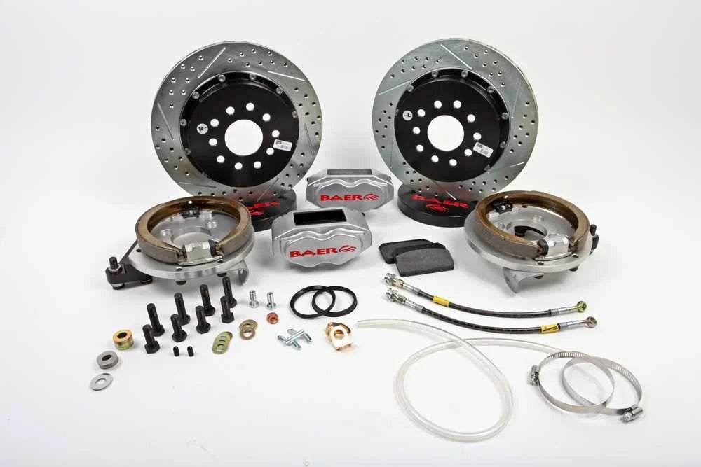 Baer Brake Systems Brake Components 13" SS4+ Brake System Rear SS4+ w park 4262694S fits 1990-1993 Ford Mustang - Main Pro...