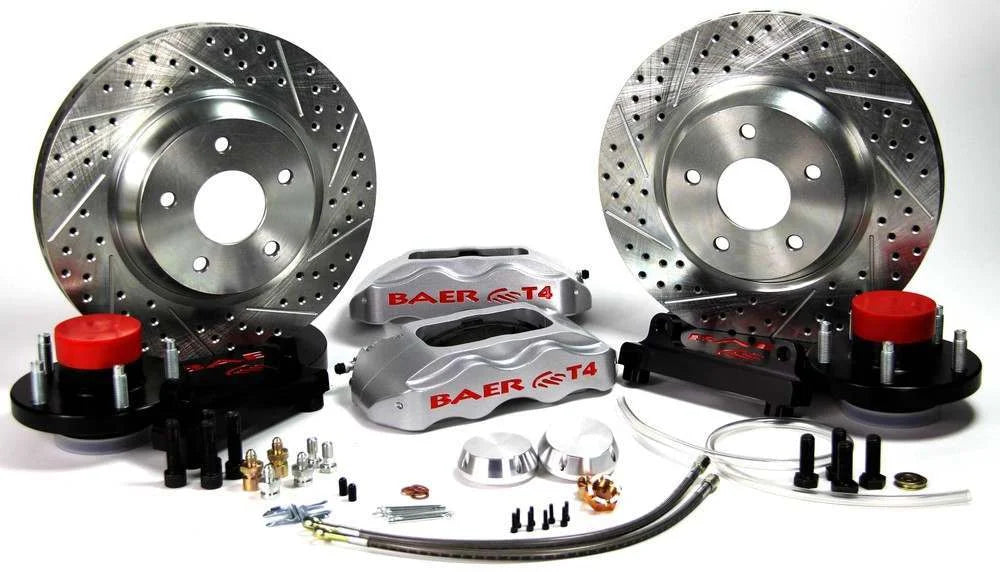 Baer Brake Systems Brake Components 13" Track4 Brake System Front Silver w hub 4301513S