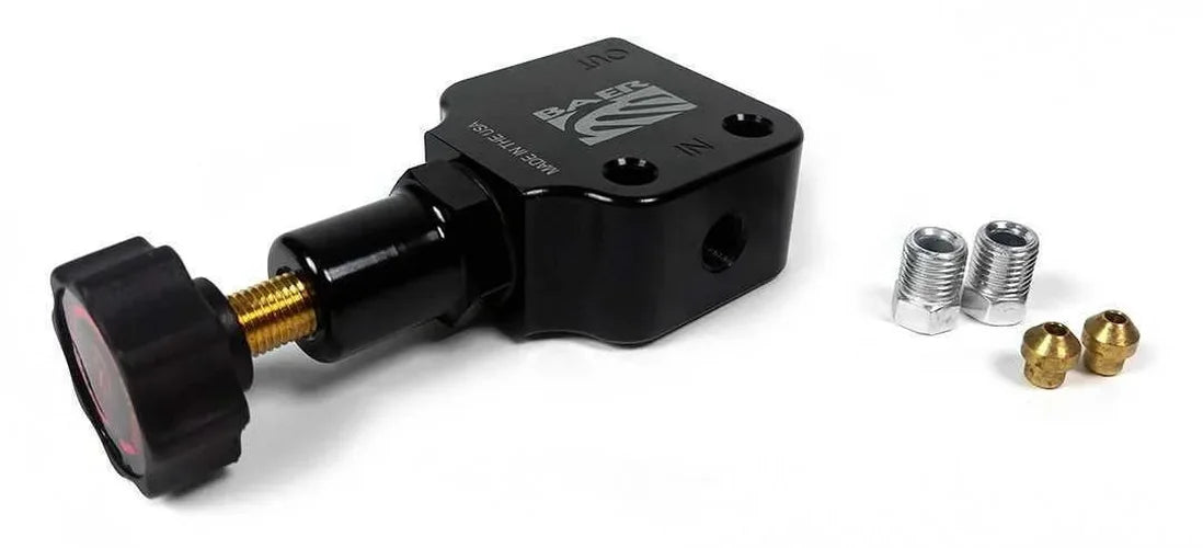 Baer Brake Systems General Fit Proportioning Valve with Adjustable Knob, & Fittings 2000035 - Side View