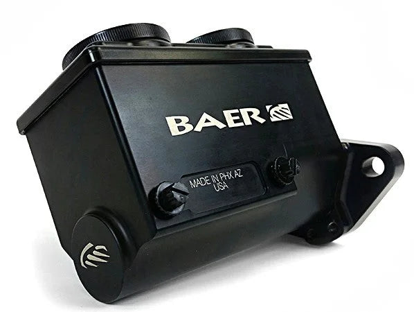 Baer Brake Systems ReMaster 2-Bolt Master Cyl Assembly, Black, 1in bore, Left port fits Gm / Ford - Main Product View