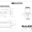 Load image into Gallery viewer, Baer Brake Systems ReMaster 2-Bolt Master Cyl Assembly, Black, 1in bore, Left port fits Gm / Ford - Additional View 5
