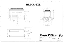 Load image into Gallery viewer, Baer Brake Systems ReMaster 2-Bolt Master Cyl Assembly, Black, 1in bore, Left port fits Gm / Ford - Additional View 5