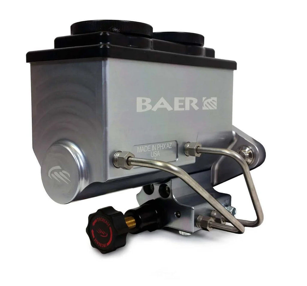 Baer Brake Systems ReMaster 2-Bolt Master Cyl Combo Kit, 1" bore, Left Port, Grey 6805210 fits GM / Ford - Main Product View