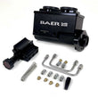 Load image into Gallery viewer, Baer Brake Systems ReMaster 2-Bolt Master Cyl Combo Kit, 1-1/8" bore, Left Port, Black 6805205 fits GM / Ford - Side View