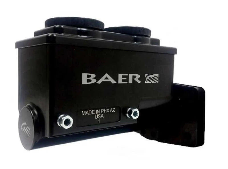 Baer Brake Systems ReMaster 4-Bolt Mopar Master Cyl Assembly, Black, 15/16in bore, Left Port 6801298LP - Main Product View