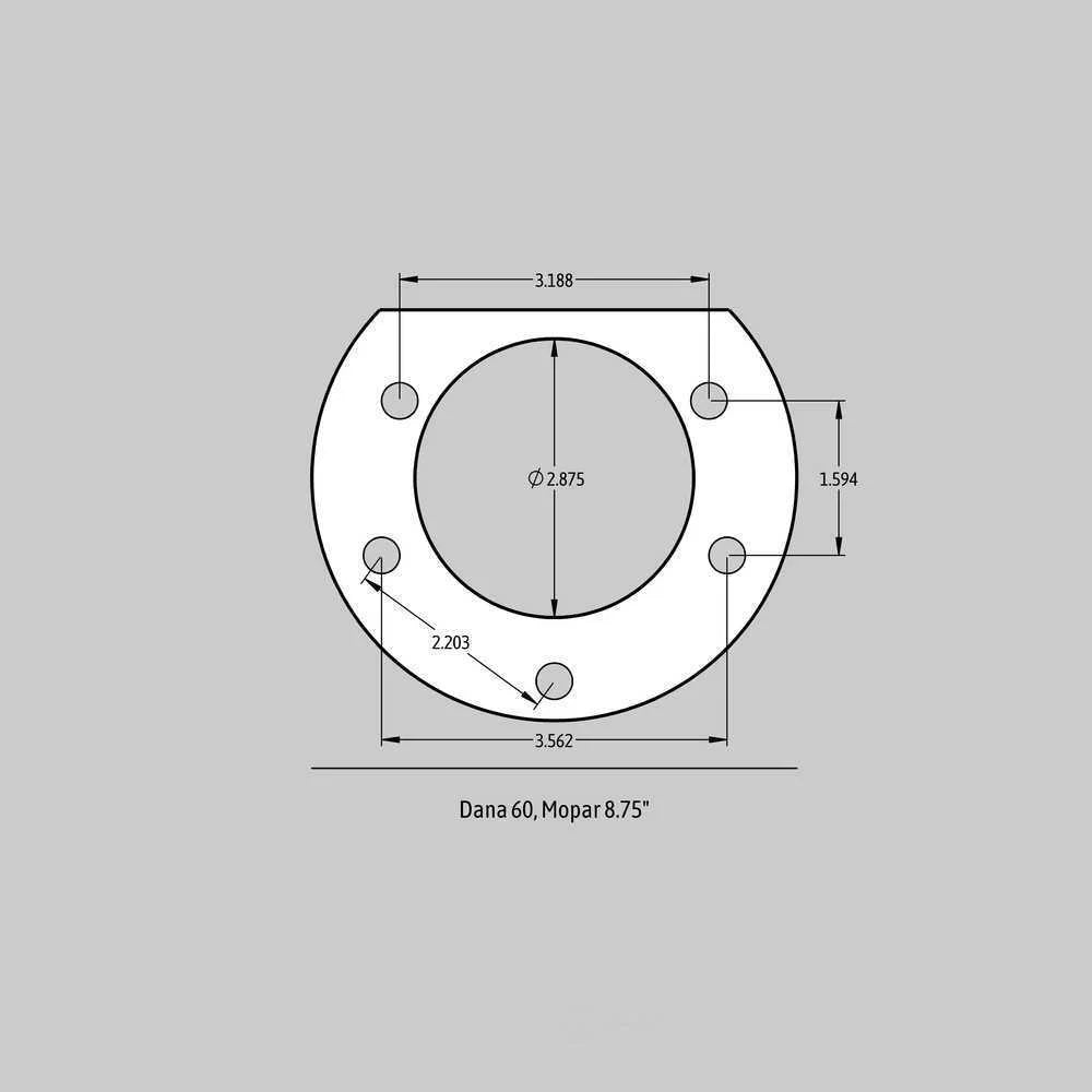 Baer Brake Systems Rear Ends w/Dana 60 or 8-3/4" Car Housing Ends 4142069FR fits Mopar - Detail View