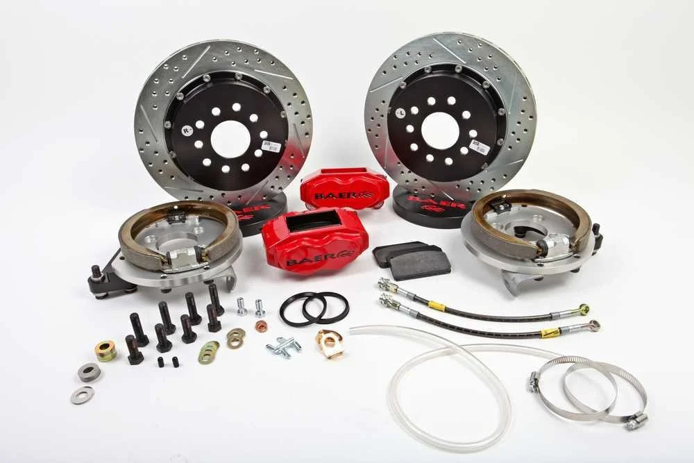 Baer Brake Systems w/Ford 8"/9" Small Bearing Housing Ends 4262244B fits 1967-1973 Ford Mustang - Main Product View